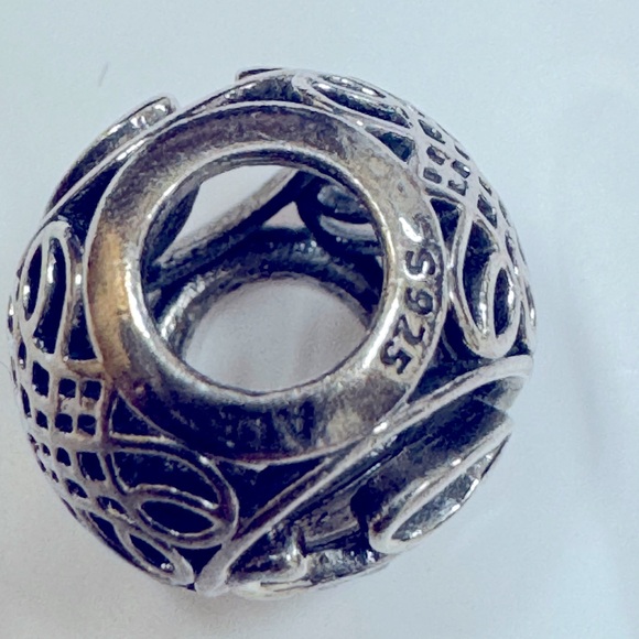 Authentic Pandora P charm silver cz - Picture 2 of 2